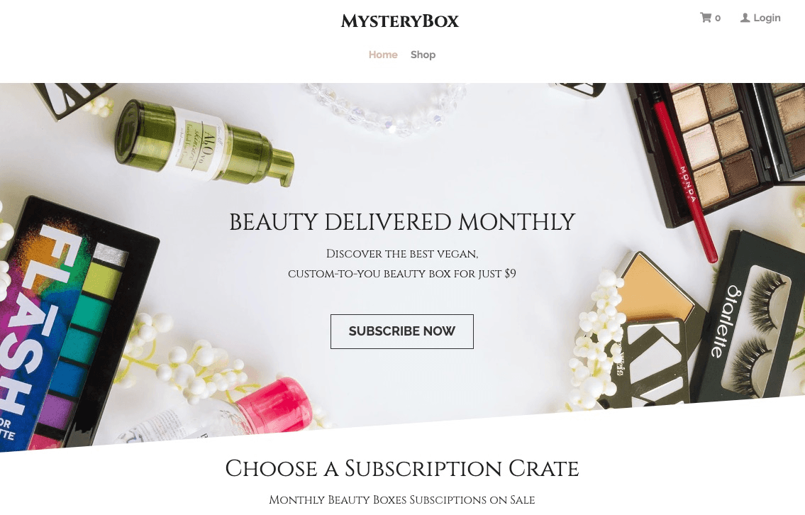 null Mystery Box Ecommerce Website Design
